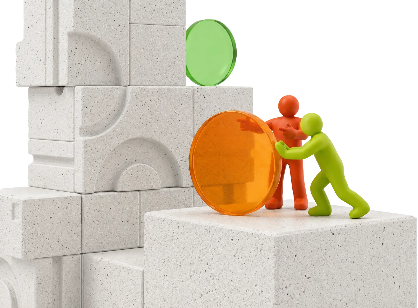 Escena 3D del programa Booster AI