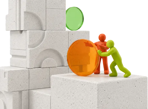 Escena 3D del programa Booster AI